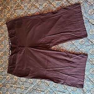torrid Dark Brown Pleated Capris